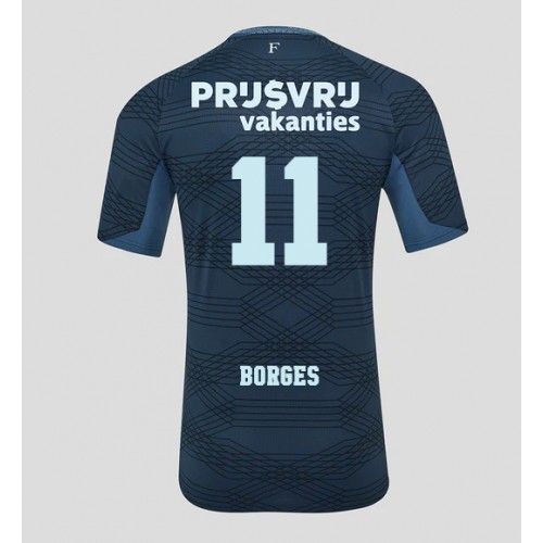 Moški Nogometni dresi Feyenoord Goncalo Borges #11 Gostujoči 2025-26 Kratek Rokav